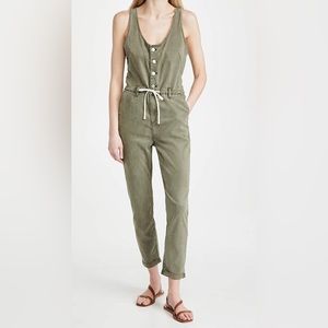 Paige Christy Utility Olive Green Jumpsuit